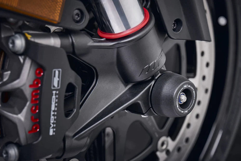 KTM 1390 Super Duke R EVO (2024+) Front Spindle Bobbins. Evotech Performance