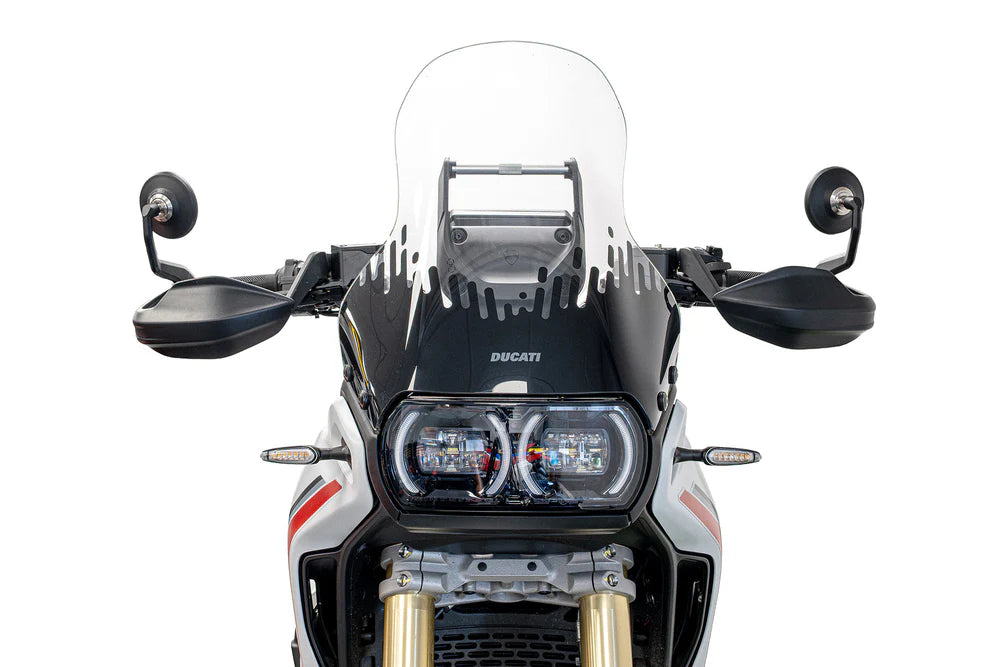 Ducati DesertX V2 Bar End Mirrors Evotech Performance 2026 Onwards Retro Type