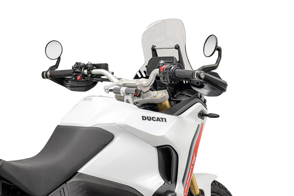 Ducati DesertX V2 Bar End Mirrors Evotech Performance 2026 Onwards Retro Type