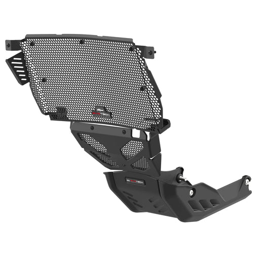 Ducati Hypermotard 698 Mono & RVE (2024+) Radiator, Engine & Sump Guard Set - Evotech Performance.