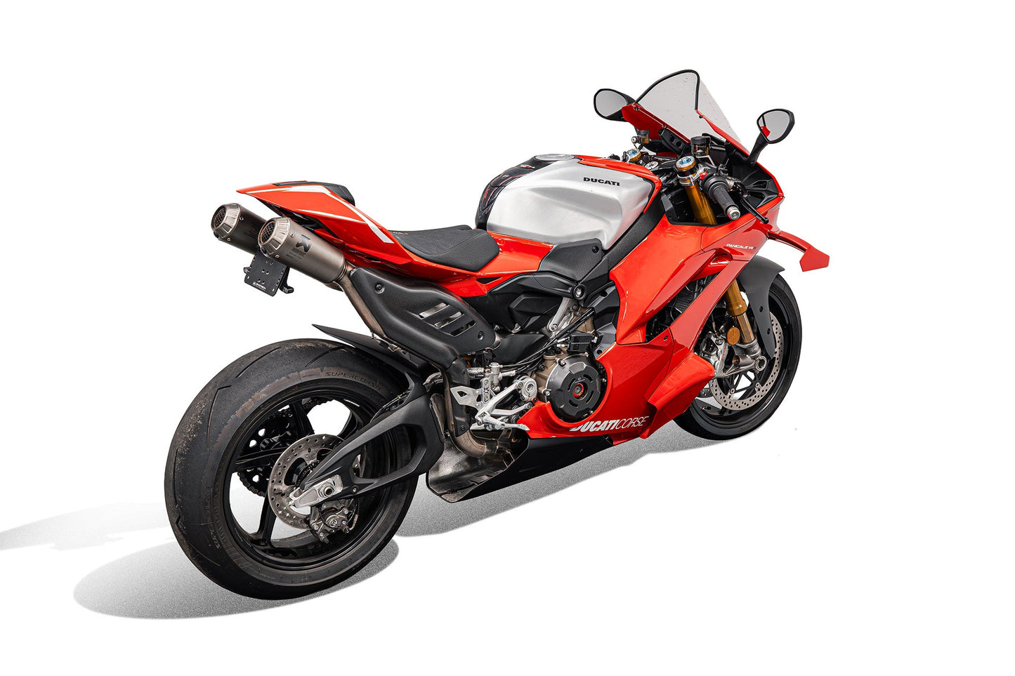Ducati Panigale V4 S Dynamic Tail Tidy (2025+) with Sequential Indicators For Akrapovic Titanium Full Race Exhaust System