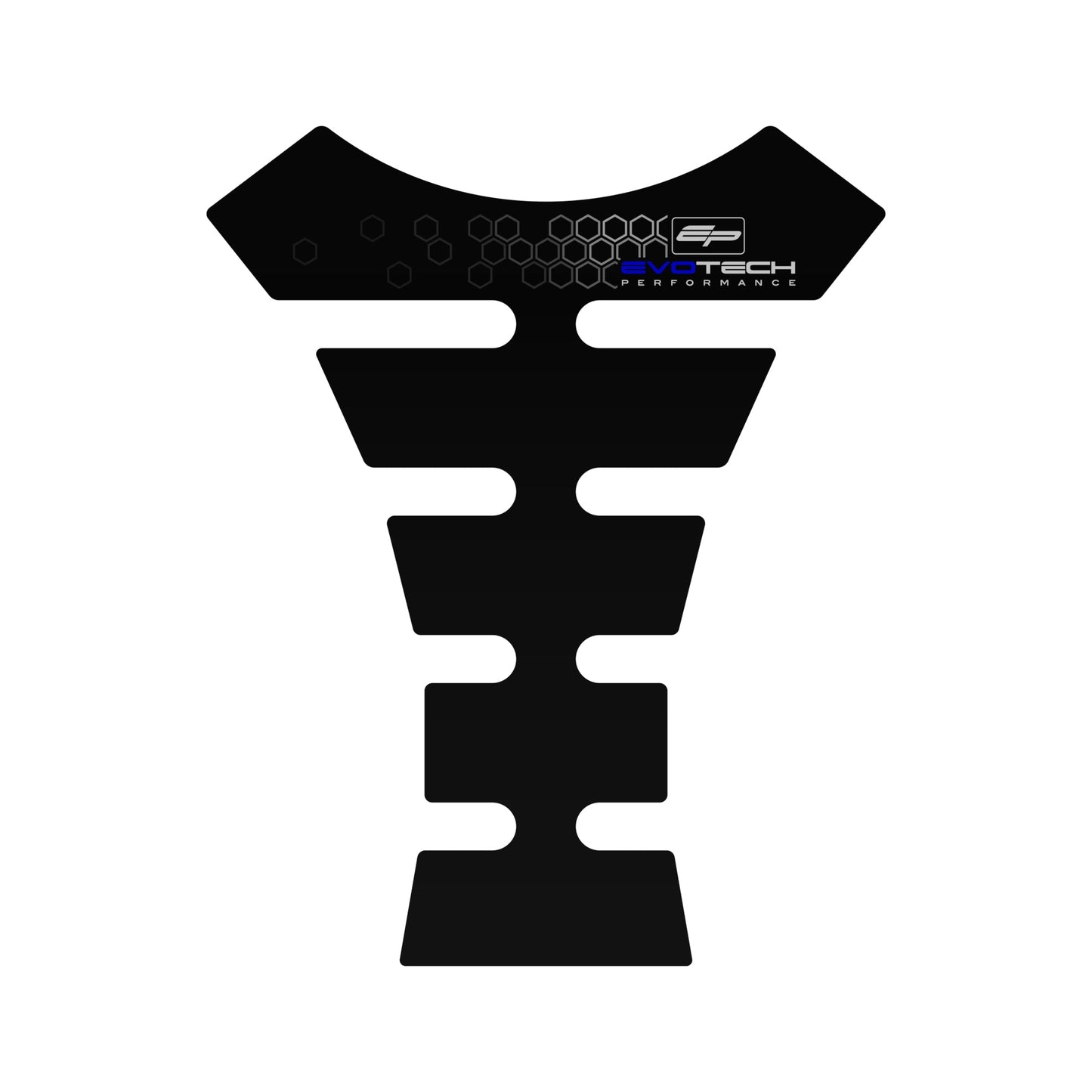 Evotech Motorcycle Fuel Tank Protector Sticker - Blue Evo Logo