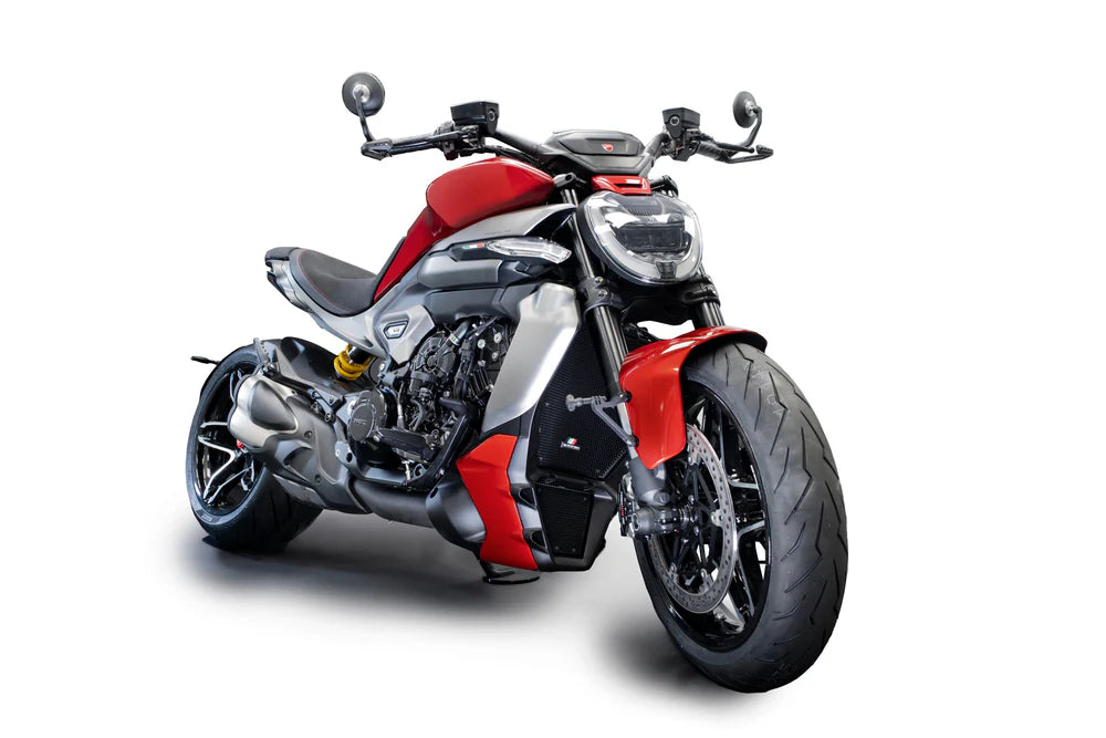 Ducati XDiavel V4 (2025+) Radiator and Oil Cooler Guard Set (EP Embossed) - Evotech Performance