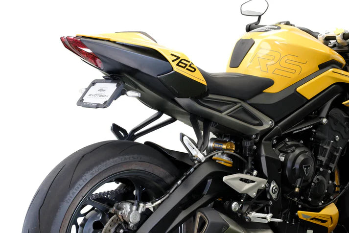 Triumph Street Triple 765 Moto2 Edition (2023+) Dynamic Tail Tidy Including V1 Indicators. Evotech Performance