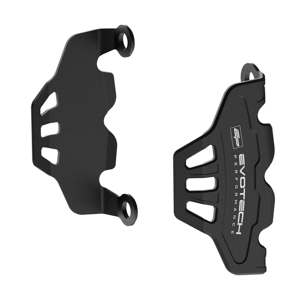 Triumph Speed Triple 1200 RS (2021+) Front Caliper Guards (White Embossed) - Evotech Performance