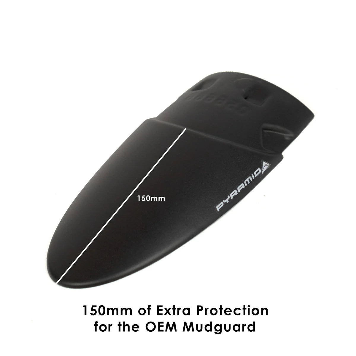 Triumph Scrambler 400 X (2024 - On). Pyramid Front Fender Extender (Matte Black)