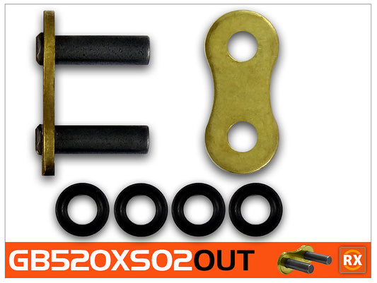 RK GB520XSO-CLF Gold RX-Ring Con Rivet Link
