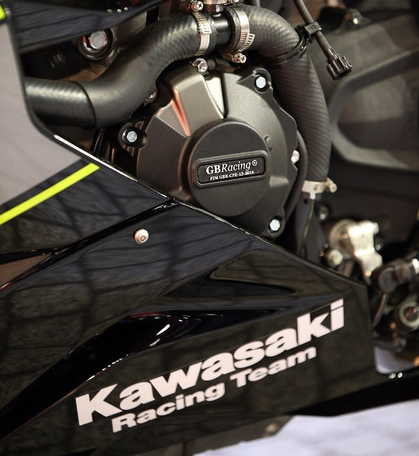 Kawasaki ZX-6R (2024 _ On) Stock & Kit Secondary Engine Cover Protection Set. GB Racing