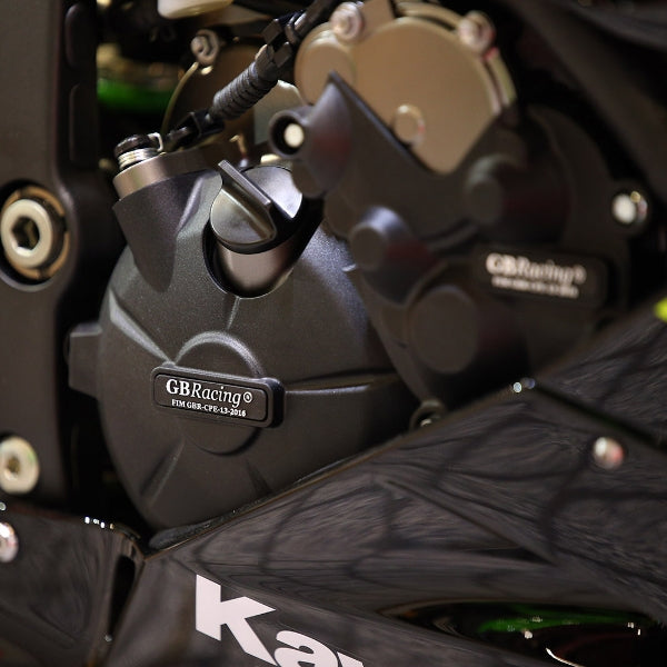 Kawasaki ZX-6R (2024 _ On) Stock & Kit Secondary Engine Cover Protection Set. GB Racing
