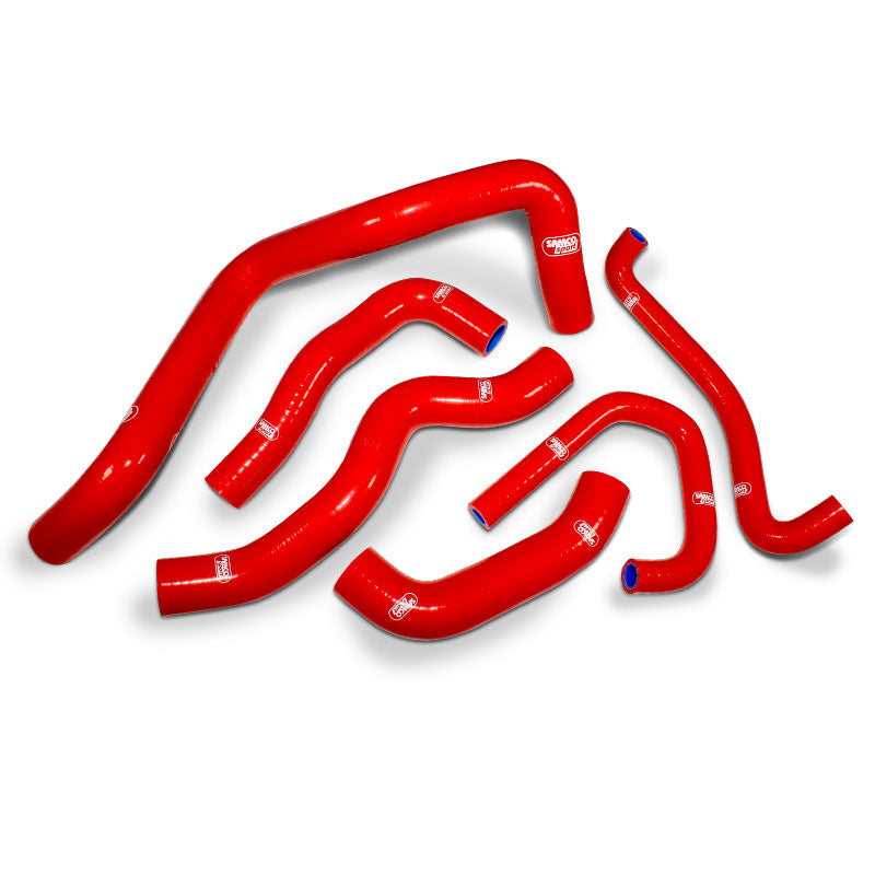 Kawasaki ZX 6R 2009 - 2025. 6 Piece OEM Replacement Samco Sport Silicone Radiator Coolant Hose Kit
