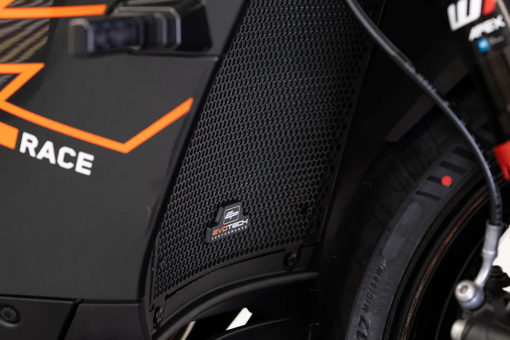 KTM 990 RC R (2026+) Radiator Guard (Black). Evotech Performance.
