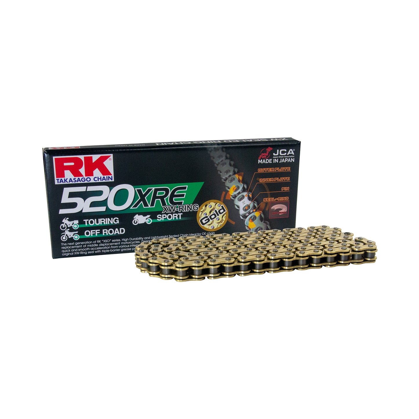 RK GB520XRE-110 XW-Ring Gold Chain