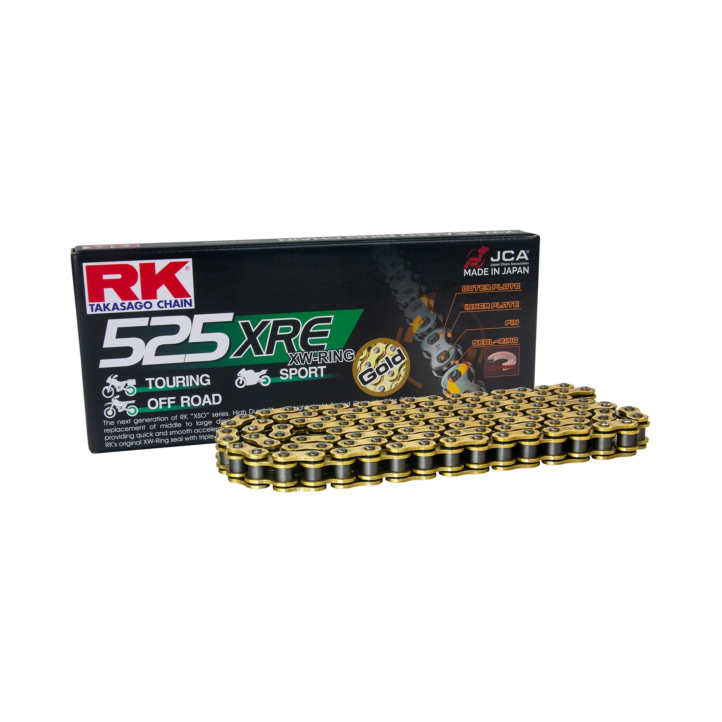 RK GB525XRE-116 XW-Ring Gold Chain