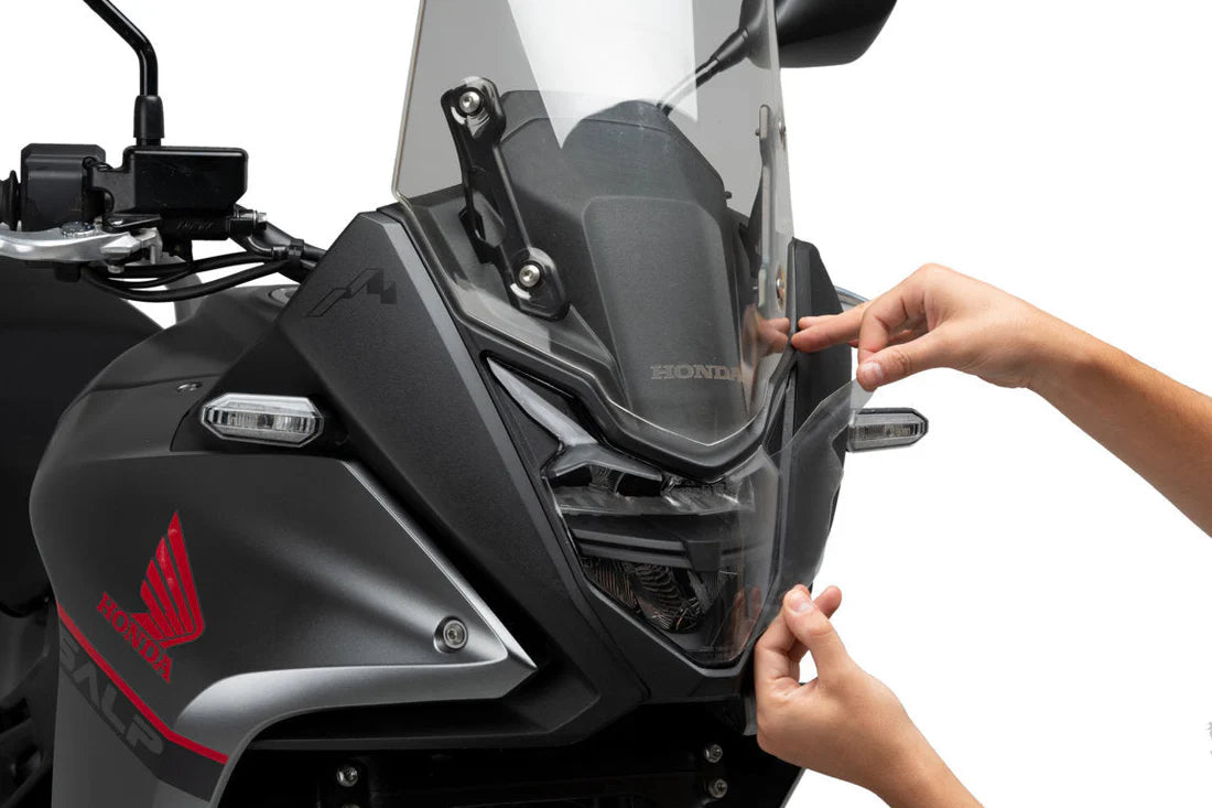 Honda XL750 Transalp (2023 - On) Puig Adhere Headlight Guard | Clear |