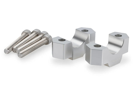 BMW F 900 GS & Adventure (2024+) Puig Handlebar Risers - 20mm Rise | Silver |