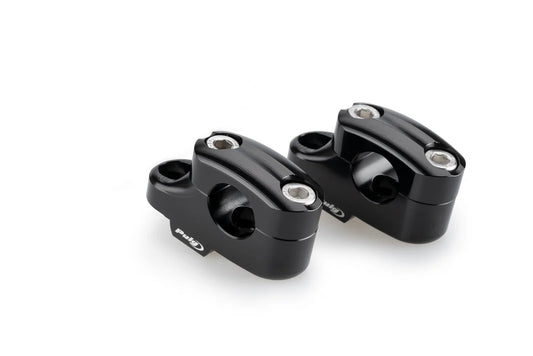 BMW R 1300 GS Models (2023 - On) Puig Handlebar Risers (Black) 20mm Rise, 16mm Back.