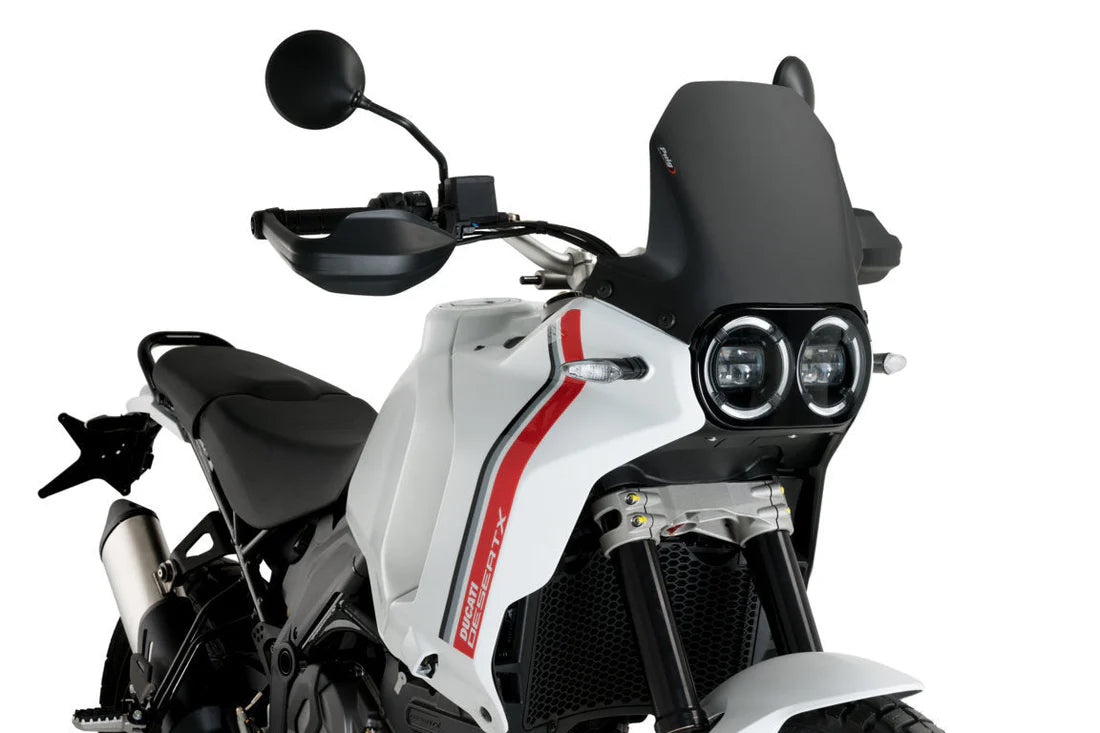 Ducati DesertX V2 Screen Sport Matte Black Opaque Puig 2022 onwards