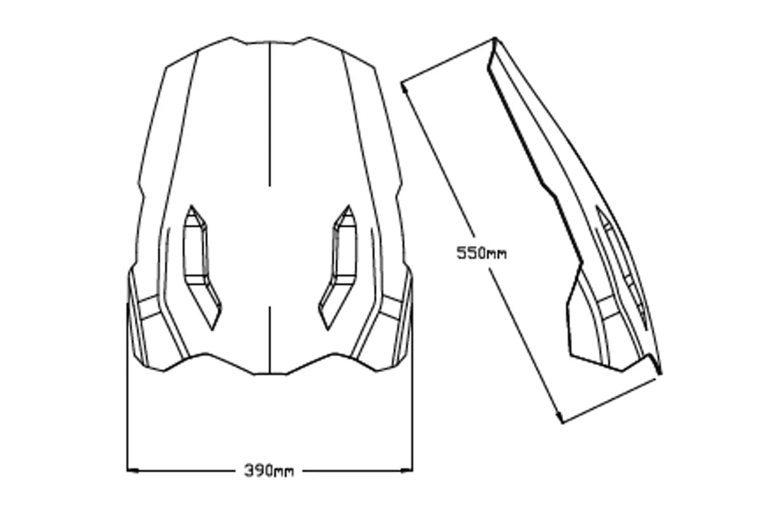 Triumph Tiger 900 Rally 2020>2023 Puig Touring Screen (Clear)