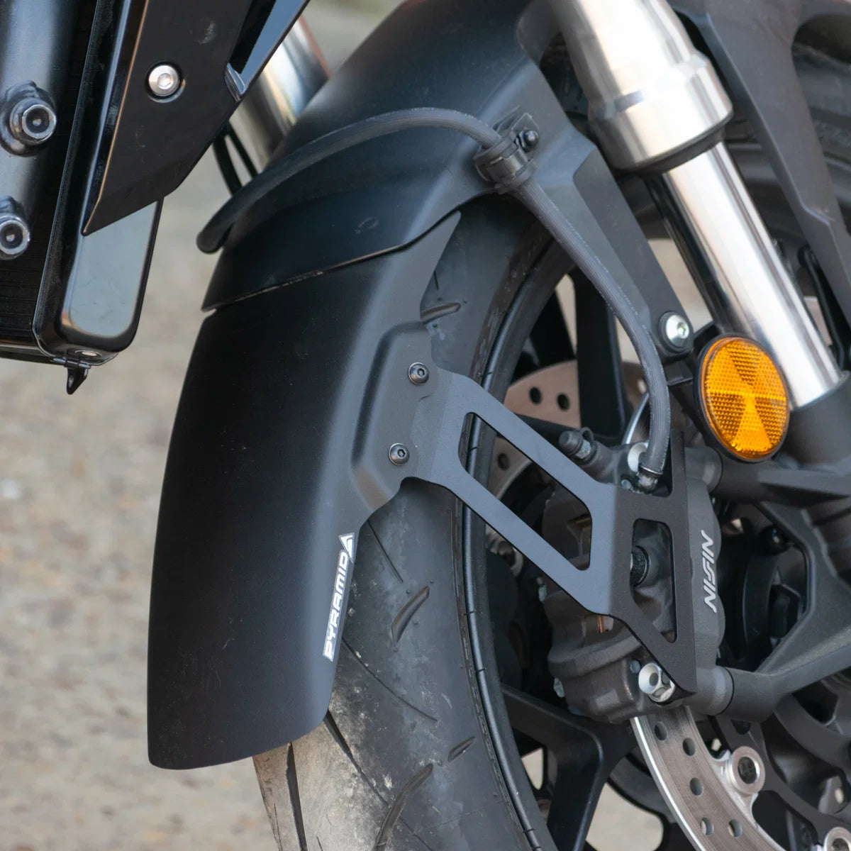 Honda CB1000GT Pyramid Front Fender Extender Extra Matte Black (2026 - On)