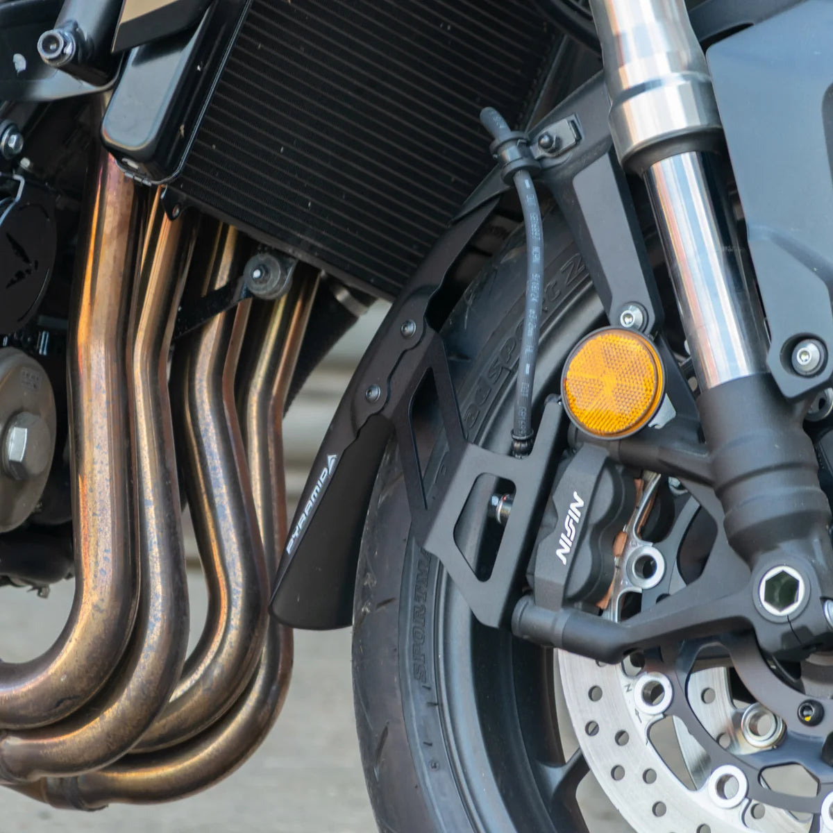 Honda CB1000GT Pyramid Front Fender Extender Extra Matte Black (2026 - On)