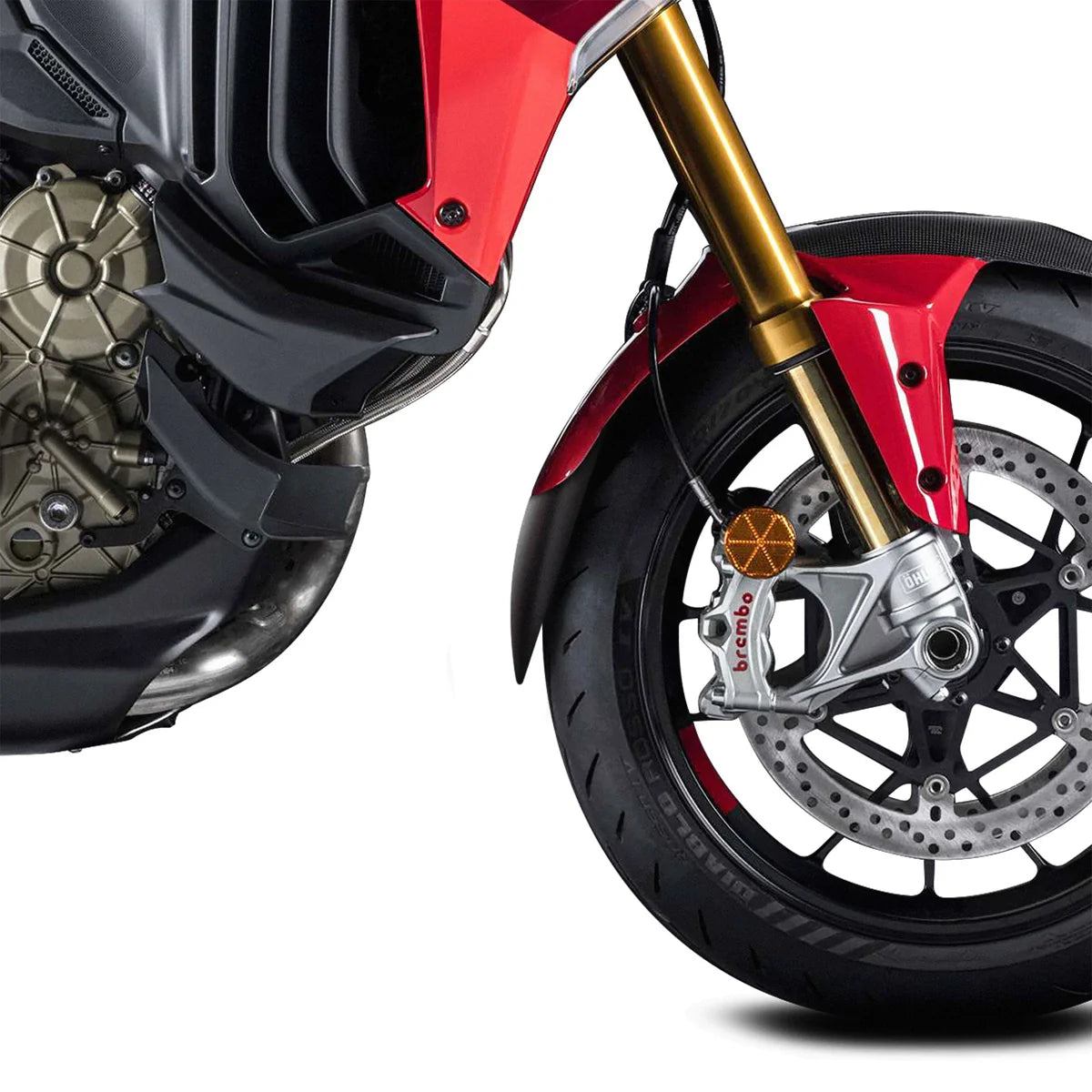 Ducati Multistrada V4 Pikes Peak (2021 - On) Pyramid Front Mudguard Extension  | Matte Black