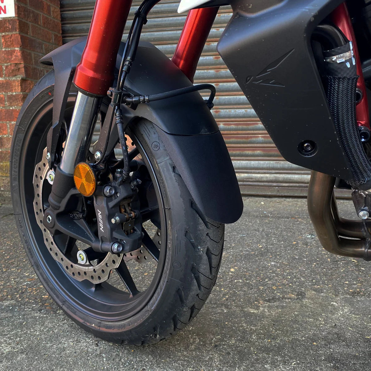 Honda CB750 Hornet (2023 - On) Pyramid Front Fender Extender Matte Black