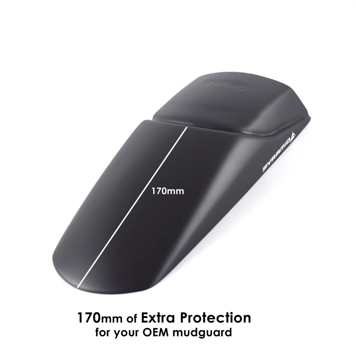 Honda CB500X (2022 - On). Pyramid Front Fender Extension (Matte Black)