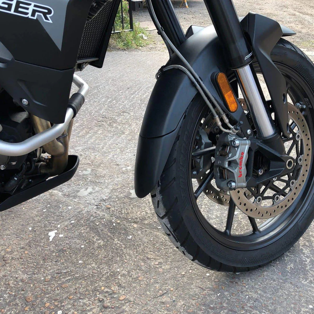 Triumph Tiger 900 2020>2023. Pyramid Fender Extender (Matte Black)