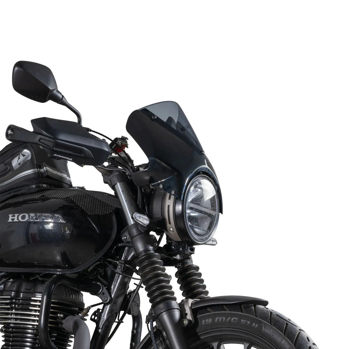 Honda GB350S (2025 - On). Pyramid Fly Screen | Gloss Black |