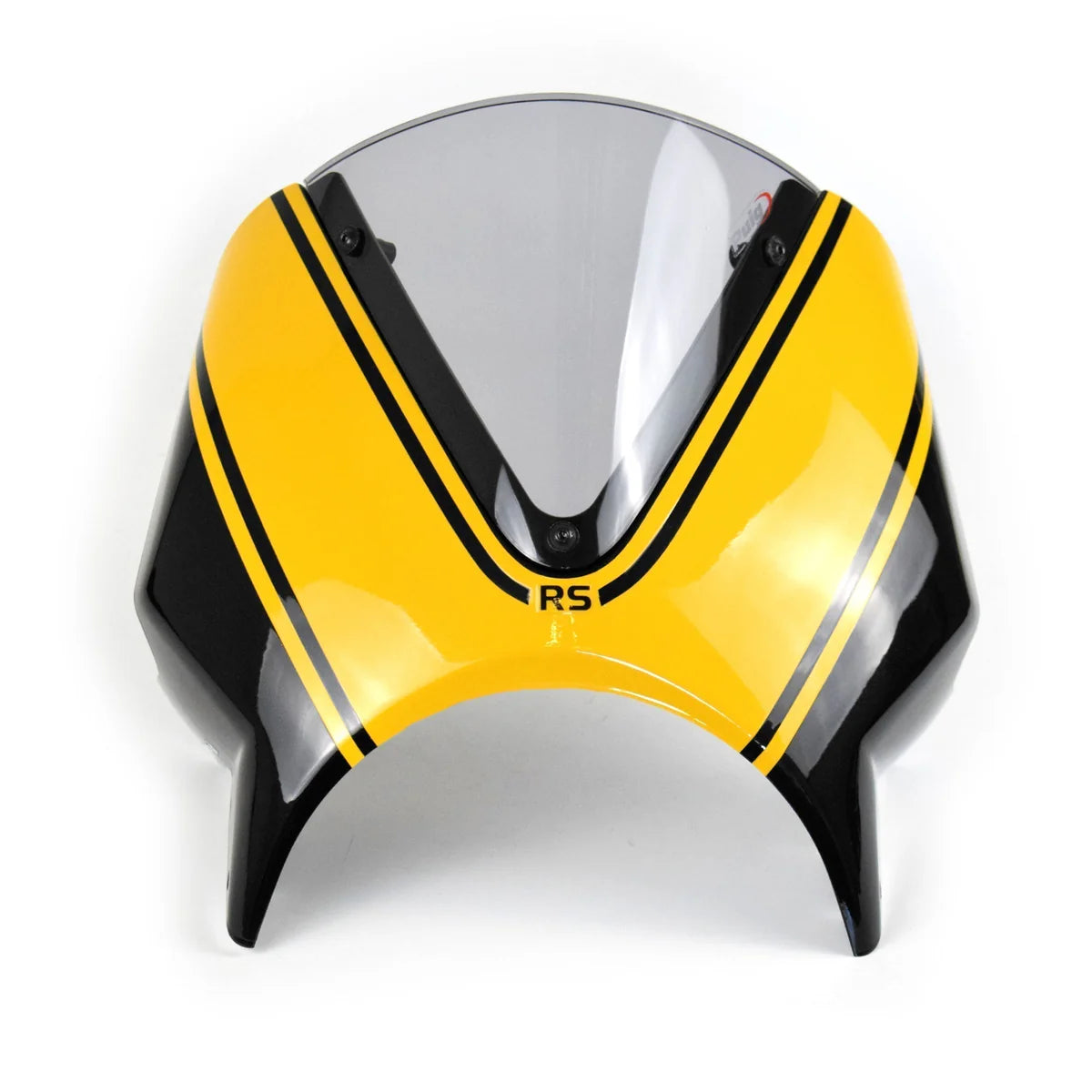 Kawasaki Z900RS SE (2022 - On) Pyramid Fly Screen | Metallic Diablo Black/Metallic Yellow (Yellow Ball Scheme)