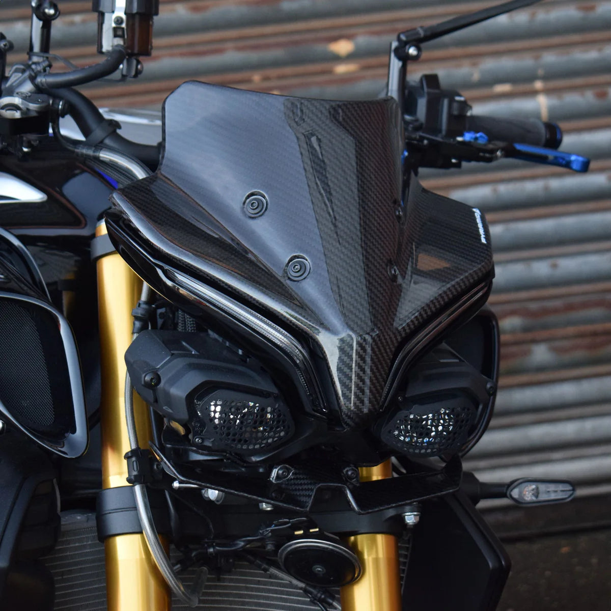 Yamaha MT-10 & SP (2022 -On) Pyramid Plastics Carbon Fibre Front Spoiler Wing.