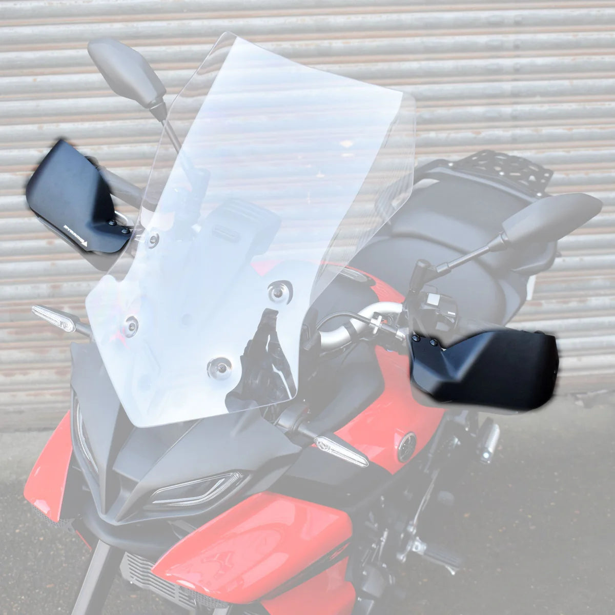 Yamaha Tracer 9 & GT (2021 -On) Pyramid Plastics Front Handguard Extensions | Matte Black |