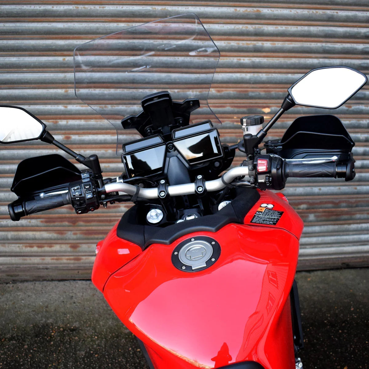 Yamaha Tracer 9 & GT (2021 -On) Pyramid Plastics Front Handguard Extensions | Matte Black |