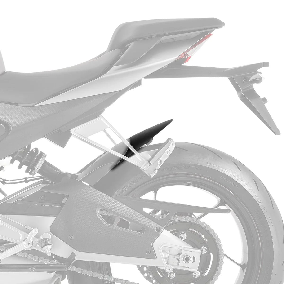 Aprilia RSV4 & Factory (2021 - On) Pyramid Hugger Extension  | Matte Black