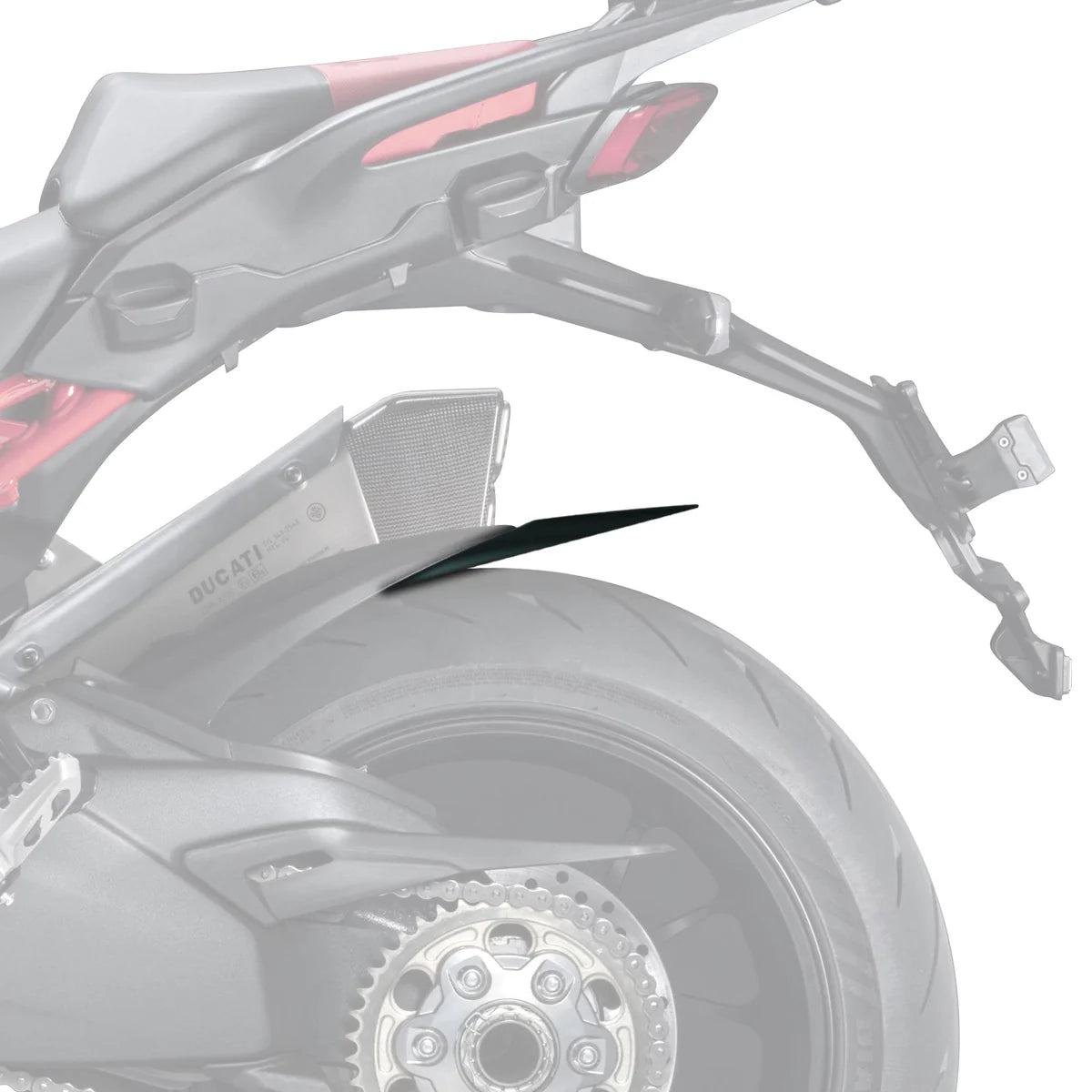 Ducati Multistrada V4 Pikes Peak (2021 - On) Pyramid Hugger Extension  | Matte Black