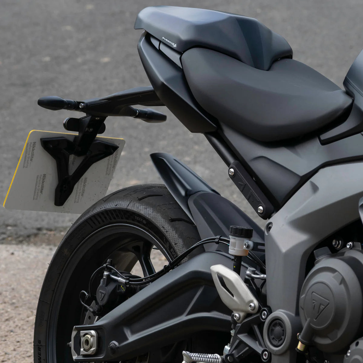 Triumph Daytona 660 (2024 - On) Pyramid Rear Fenda Extenda  | Matte Black |