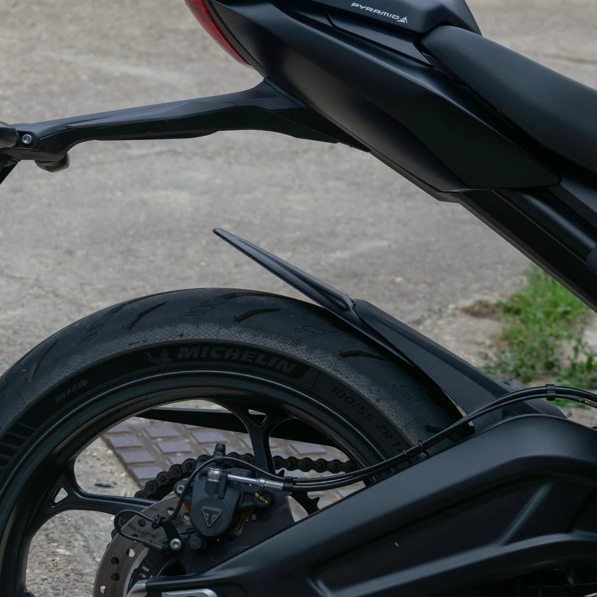 Triumph Daytona 660 (2024 - On) Pyramid Rear Fenda Extenda  | Matte Black |