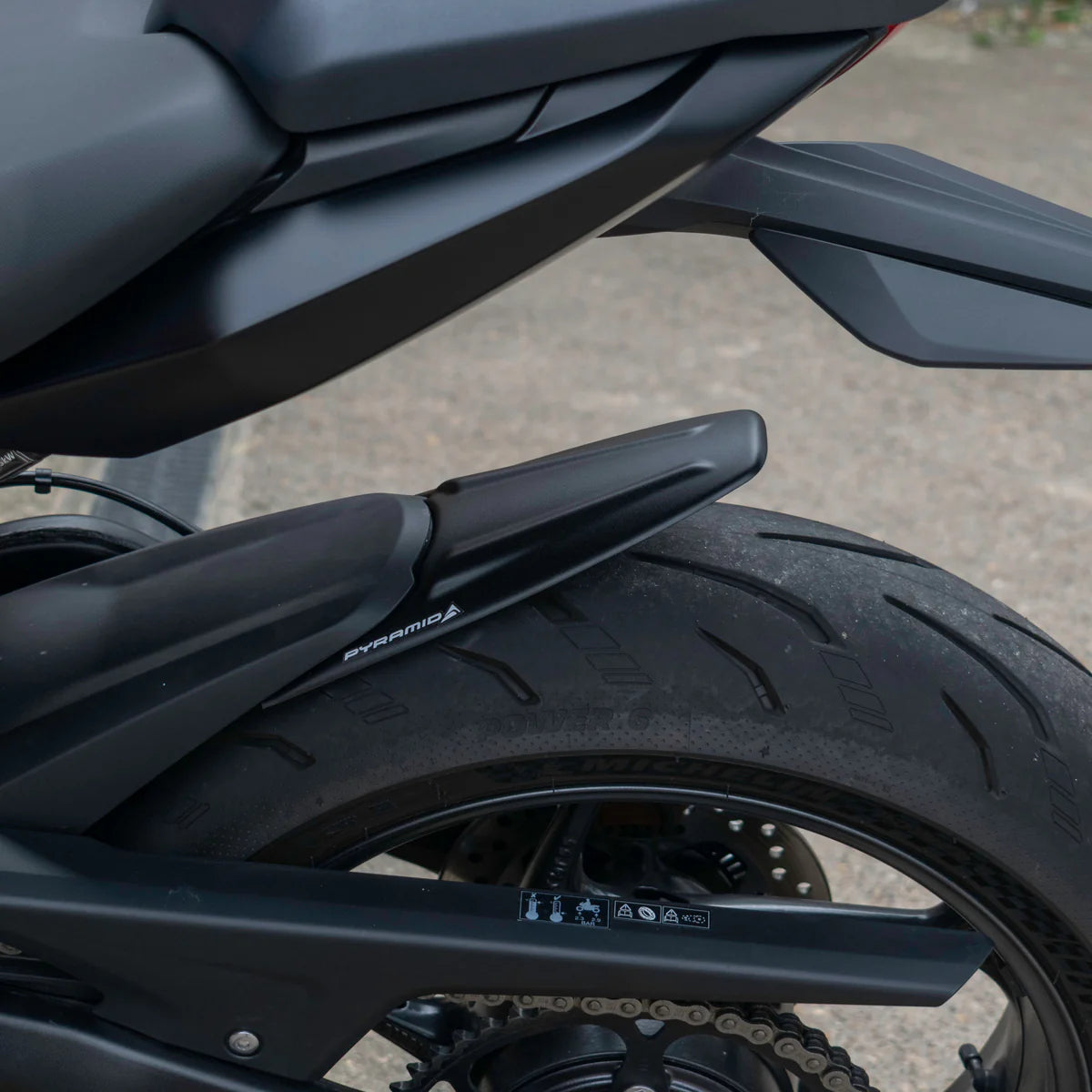 Triumph Daytona 660 (2024 - On) Pyramid Rear Fenda Extenda  | Matte Black |