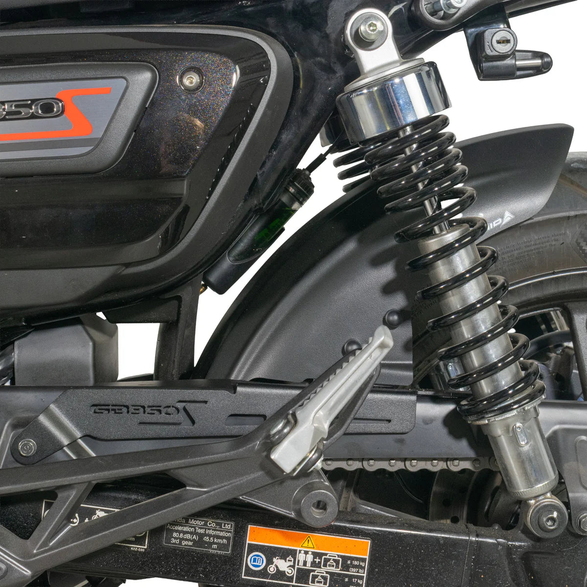 Honda GB350S (2025 - On). Pyramid Rear Hugger | Matte Black |