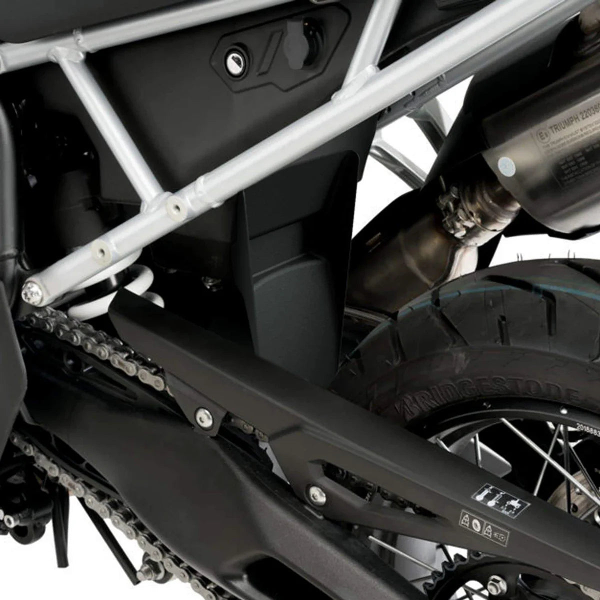 Triumph Tiger 900 (2020 - On). Pyramid Shock Shield (Matte Black)