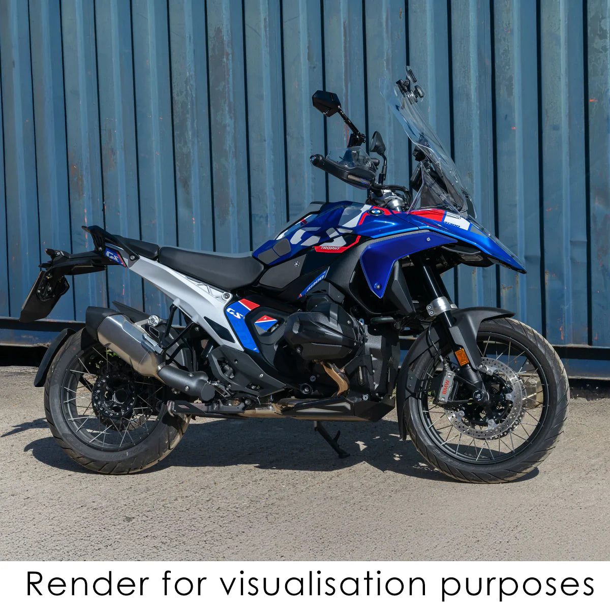 BMW R 1300 GS Models (2024+) Pyramid Side Panels | Trophy Blue