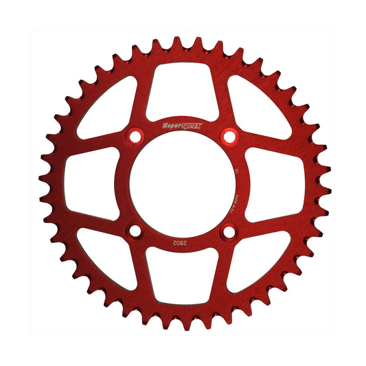 Supersprox Aluminium Rear Sprocket Trials 2802-58 Red Open AP-BT2802