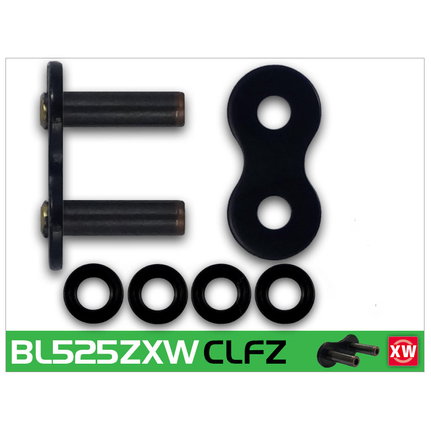 RK BL525ZXW-CLF Black Scale XW-Ring Con Rivet Link