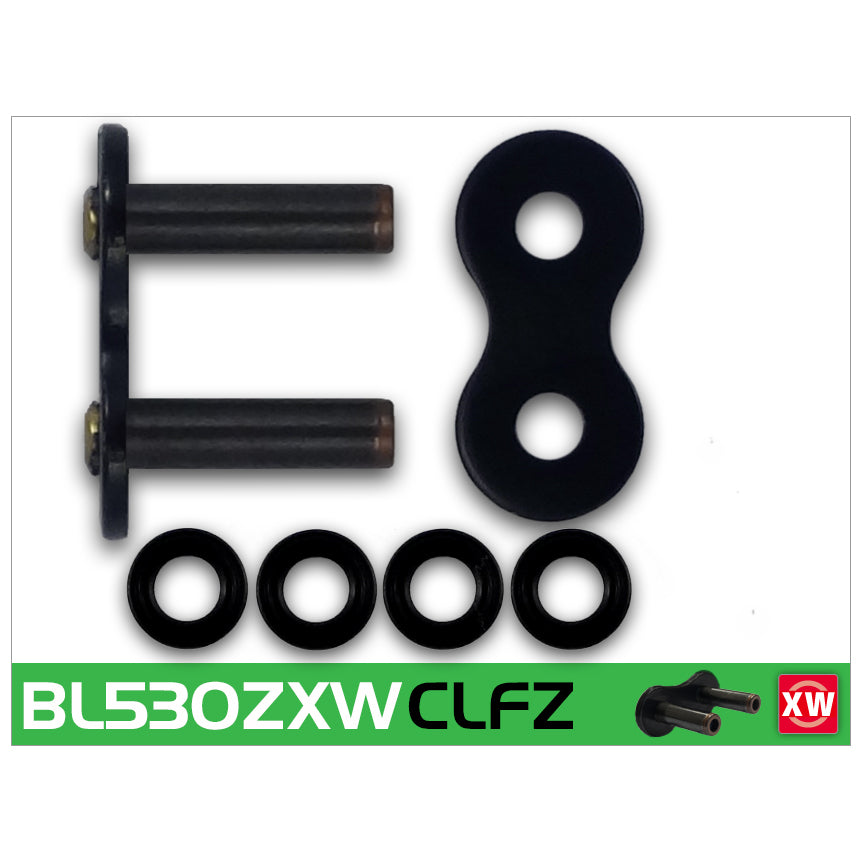 RK BL530ZXW-CLF Black Scale Con Rivet Link