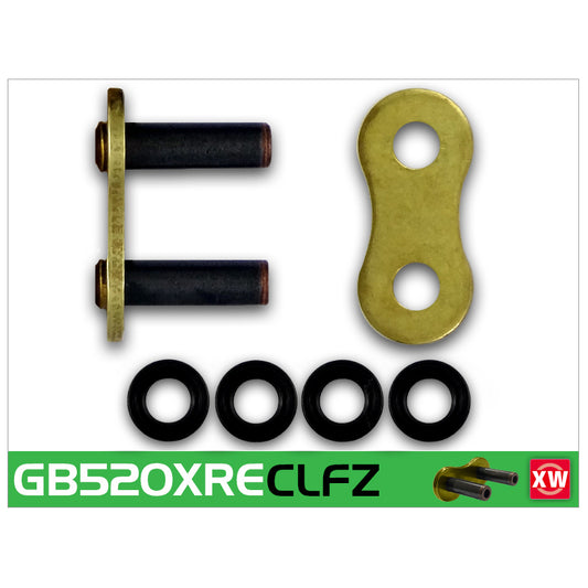 RK GB520XRE-CLFZ XW-Ring Gold Chain Rivet Link