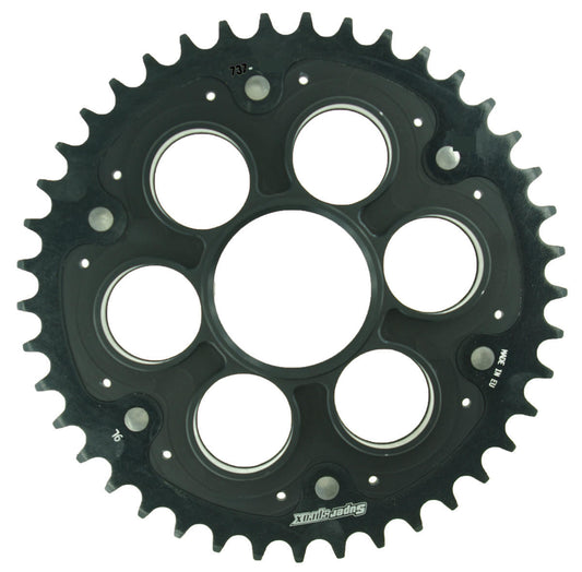 SuperSprox Rear Edge Sprocket Ducati RSA-737_530-42-BLK 530 OE pitch