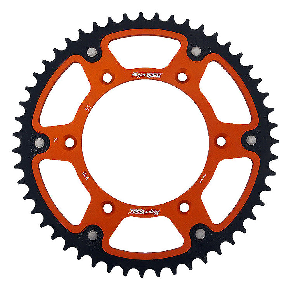 SuperSprox Rear Stealth RST-990-51-Orange KTM