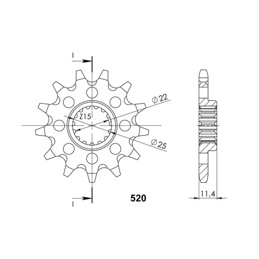 Supersprox Front MX Grooved CST-1902:14 CST4065 Sprocket