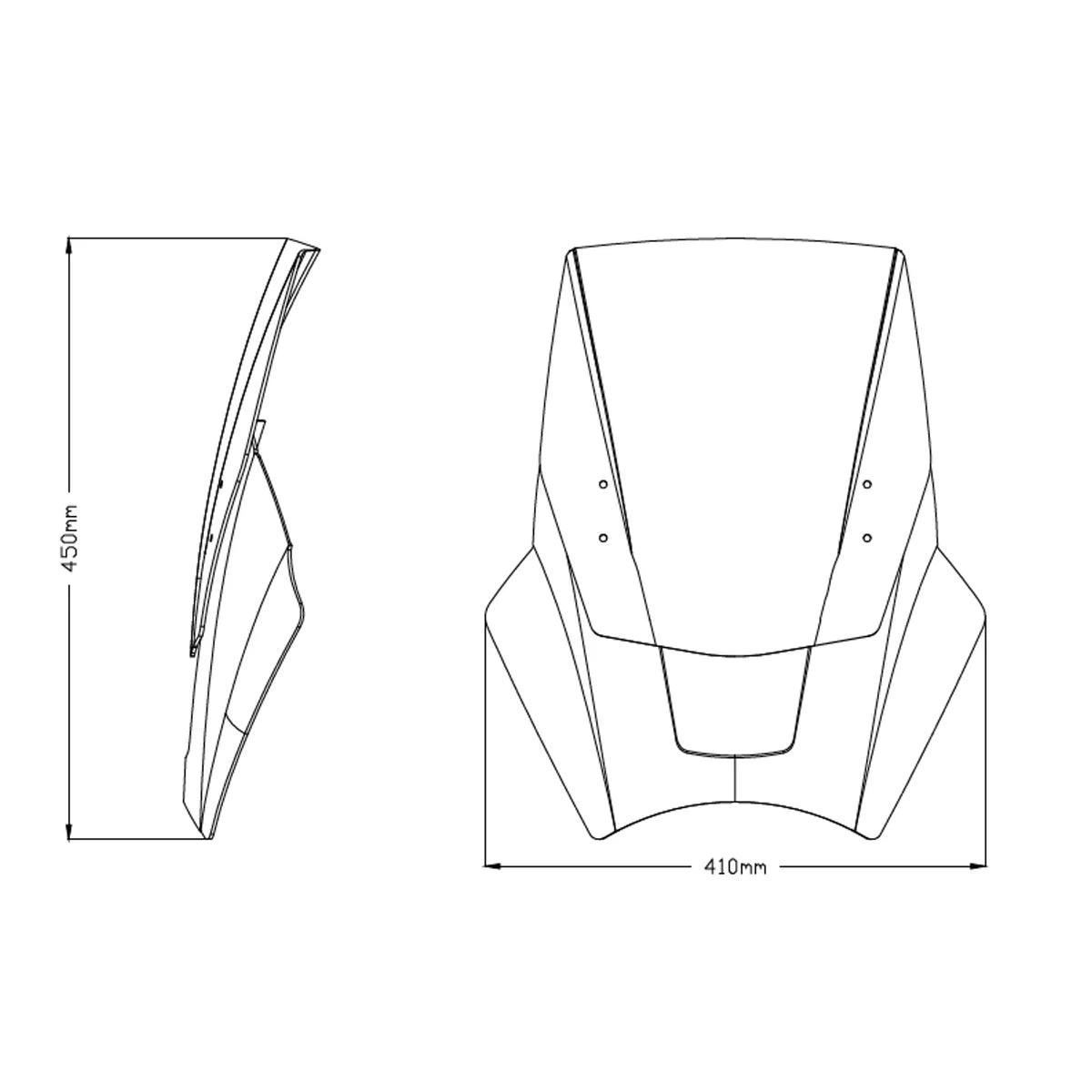 Triumph Trident 660 (2022+) Puig Screen options