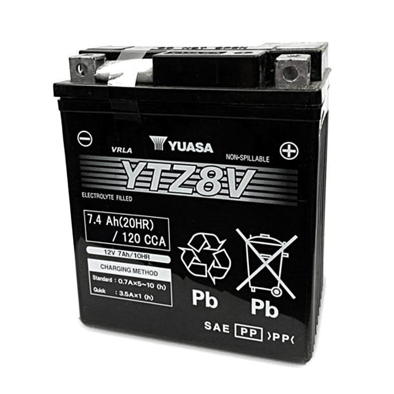 Yuasa YTZ8V (WC) 12V Factory Activated High Performance MF VRLA Battery